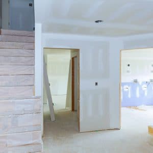 gypsum board ceiling at construction interior house alterations works